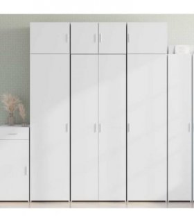 vidaXL Highboard White 70x42,5x185 cm Engineered Wood