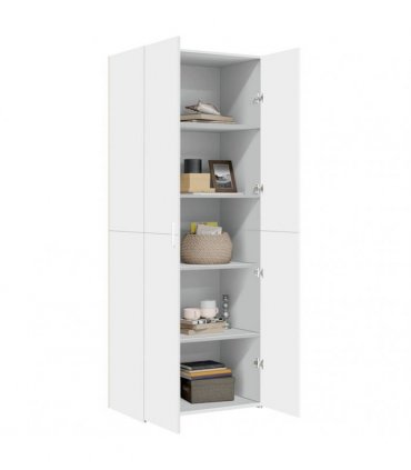 vidaXL Highboard White 70x42,5x185 cm Engineered Wood