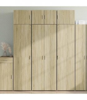 vidaXL Highboard Sonoma Oak 70x42,5x185 cm Engineered Wood