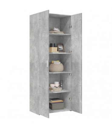 vidaXL Highboard Concrete Grey 70x42,5x185 cm Engineered Wood