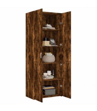 vidaXL Highboard Smoked Oak 70x42,5x185 cm Engineered Wood