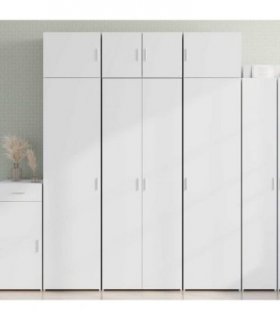 vidaXL Highboard White 70x42,5x185 cm Engineered Wood
