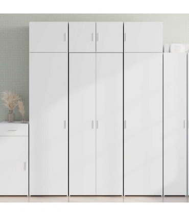 vidaXL Highboard White 70x42,5x185 cm Engineered Wood