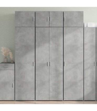 vidaXL Highboard Concrete Grey 70x42,5x185 cm Engineered Wood