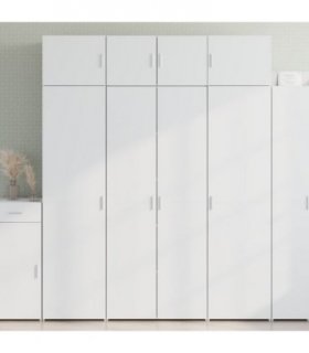 vidaXL Highboard White 80x42,5x185 cm Engineered Wood
