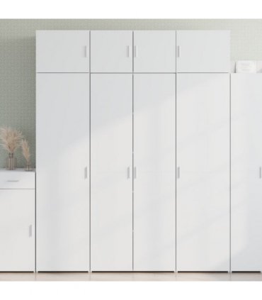 vidaXL Highboard White 80x42,5x185 cm Engineered Wood