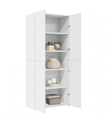 vidaXL Highboard White 80x42,5x185 cm Engineered Wood