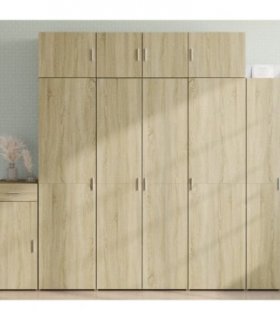 vidaXL Highboard Sonoma Oak 80x42,5x185 cm Engineered Wood