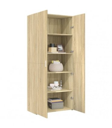 vidaXL Highboard Sonoma Oak 80x42,5x185 cm Engineered Wood