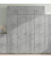 vidaXL Highboard Concrete Grey 80x42,5x185 cm Engineered Wood