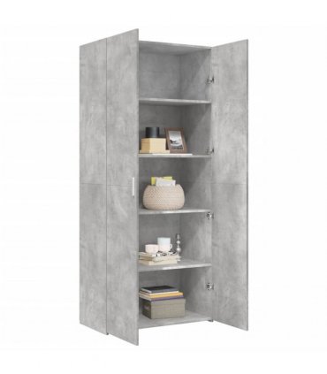 vidaXL Highboard Concrete Grey 80x42,5x185 cm Engineered Wood