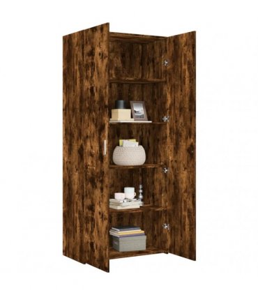 vidaXL Highboard Smoked Oak 80x42,5x185 cm Engineered Wood