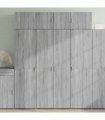 vidaXL Highboard Grey Sonoma 80x42,5x185 cm Engineered Wood