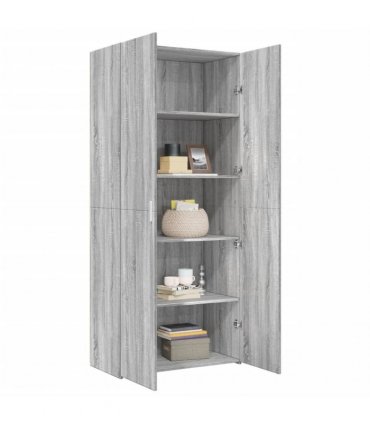 vidaXL Highboard Grey Sonoma 80x42,5x185 cm Engineered Wood