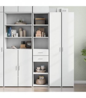 vidaXL Highboard White 40x42,5x185 cm Engineered Wood