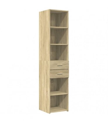 vidaXL Highboard Sonoma Oak 40x42,5x185 cm Engineered Wood