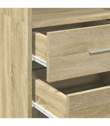 vidaXL Highboard Sonoma Oak 40x42,5x185 cm Engineered Wood