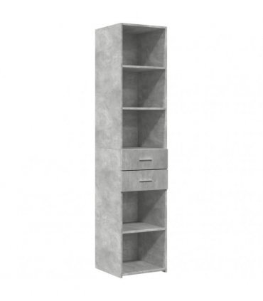 vidaXL Highboard Concrete Grey 40x42,5x185 cm Engineered Wood
