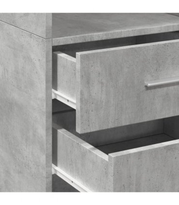 vidaXL Highboard Concrete Grey 40x42,5x185 cm Engineered Wood