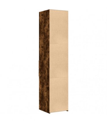 vidaXL Highboard Smoked Oak 40x42,5x185 cm Engineered Wood