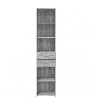 vidaXL Highboard Grey Sonoma 40x42,5x185 cm Engineered Wood