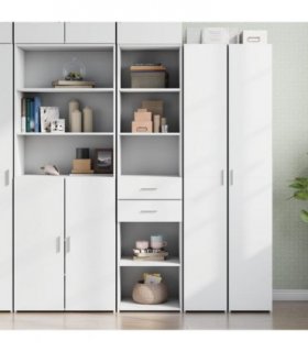 vidaXL Highboard White 45x42,5x185 cm Engineered Wood