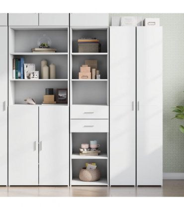 vidaXL Highboard White 45x42,5x185 cm Engineered Wood