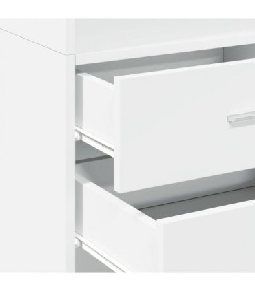 vidaXL Highboard White 45x42,5x185 cm Engineered Wood