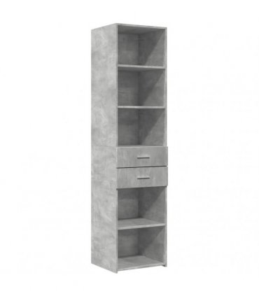 vidaXL Highboard Concrete Grey 45x42,5x185 cm Engineered Wood