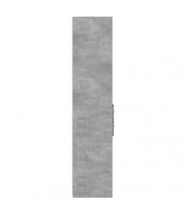 vidaXL Highboard Concrete Grey 45x42,5x185 cm Engineered Wood