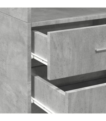 vidaXL Highboard Concrete Grey 45x42,5x185 cm Engineered Wood