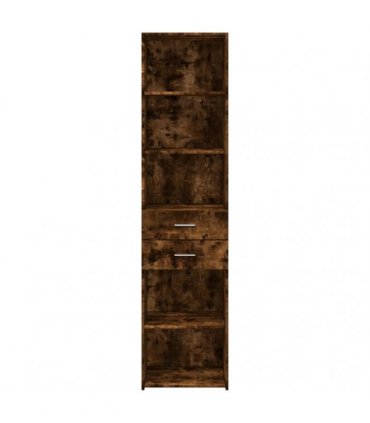 vidaXL Highboard Smoked Oak 45x42,5x185 cm Engineered Wood