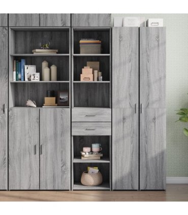 vidaXL Highboard Grey Sonoma 45x42,5x185 cm Engineered Wood