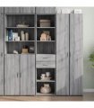 vidaXL Highboard Grey Sonoma 45x42,5x185 cm Engineered Wood