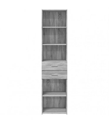 vidaXL Highboard Grey Sonoma 45x42,5x185 cm Engineered Wood