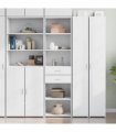 vidaXL Highboard White 50x42,5x185 cm Engineered Wood