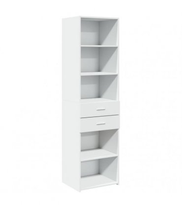 vidaXL Highboard White 50x42,5x185 cm Engineered Wood