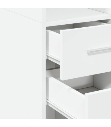 vidaXL Highboard White 50x42,5x185 cm Engineered Wood