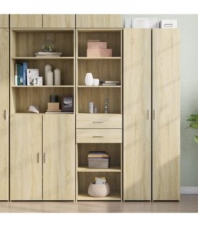 vidaXL Highboard Sonoma Oak 50x42,5x185 cm Engineered Wood