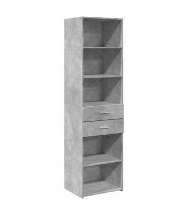 vidaXL Highboard Concrete Grey 50x42,5x185 cm Engineered Wood
