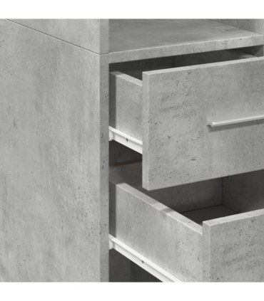 vidaXL Highboard Concrete Grey 50x42,5x185 cm Engineered Wood