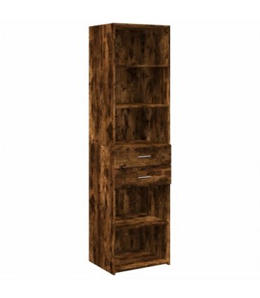 vidaXL Highboard Smoked Oak 50x42,5x185 cm Engineered Wood