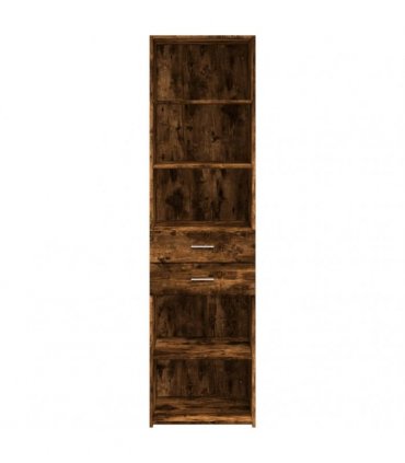 vidaXL Highboard Smoked Oak 50x42,5x185 cm Engineered Wood