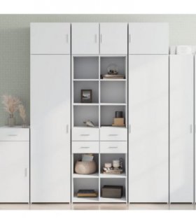 vidaXL Highboard White 70x42,5x185 cm Engineered Wood