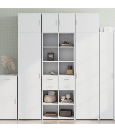 vidaXL Highboard White 70x42,5x185 cm Engineered Wood