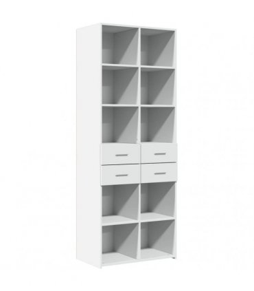 vidaXL Highboard White 70x42,5x185 cm Engineered Wood