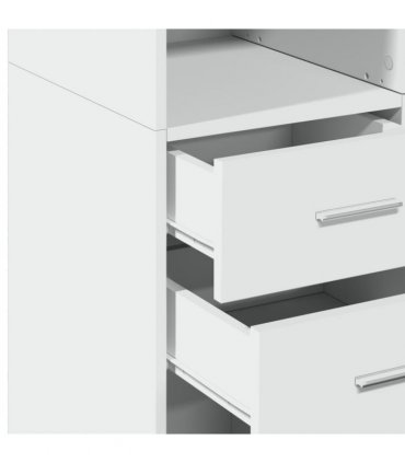 vidaXL Highboard White 70x42,5x185 cm Engineered Wood
