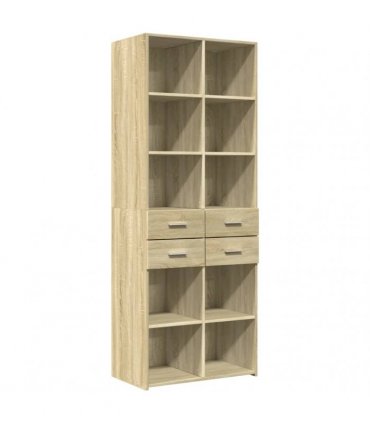 vidaXL Highboard Sonoma Oak 70x42,5x185 cm Engineered Wood