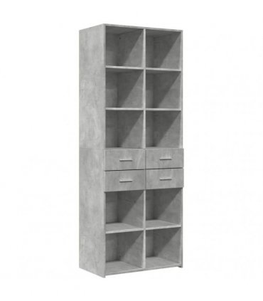 vidaXL Highboard Concrete Grey 70x42,5x185 cm Engineered Wood