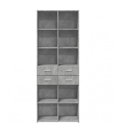 vidaXL Highboard Concrete Grey 70x42,5x185 cm Engineered Wood